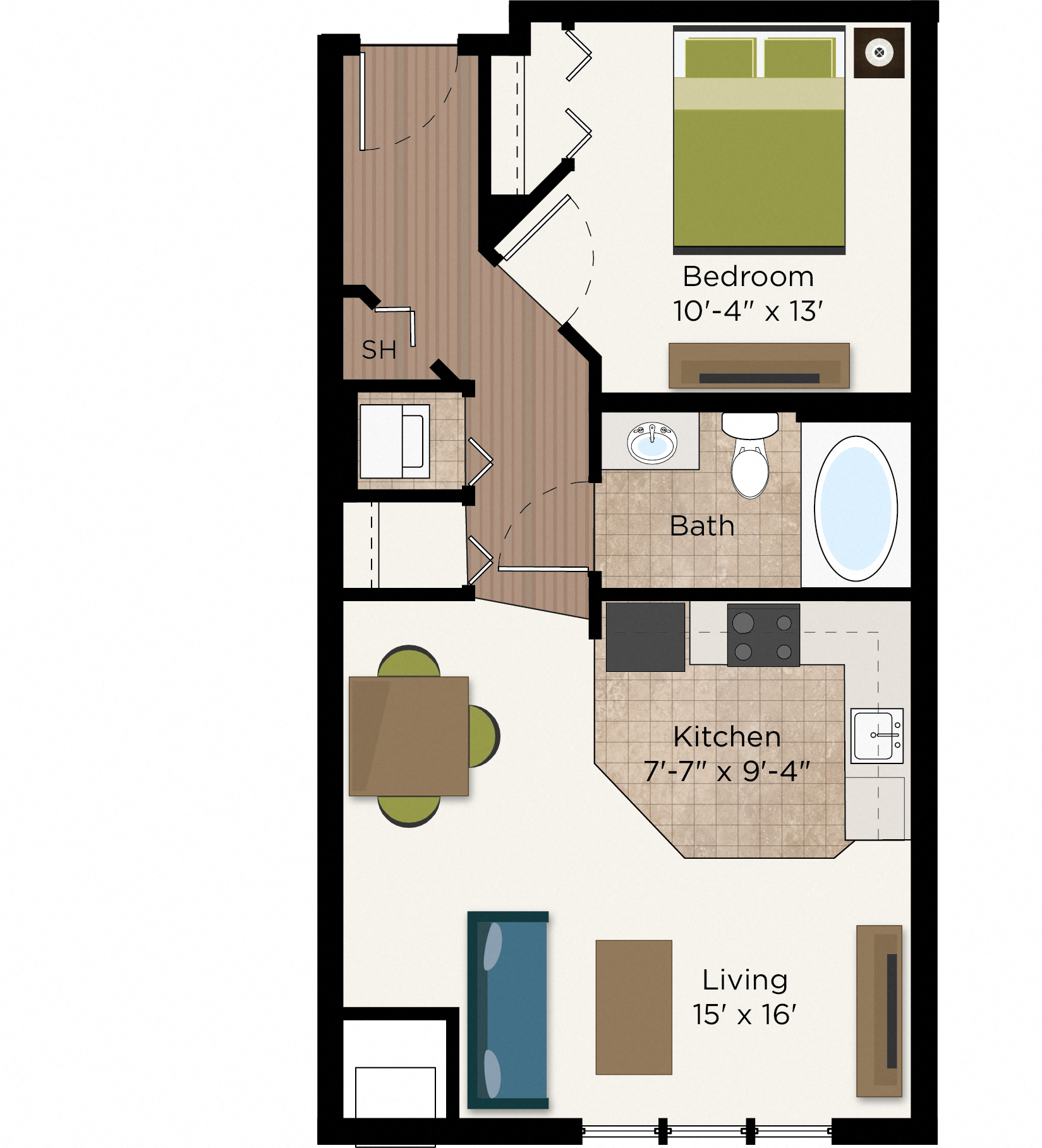 The Como Floor Plan at The Communities of River Crossing, Saint Paul, MN, 55116