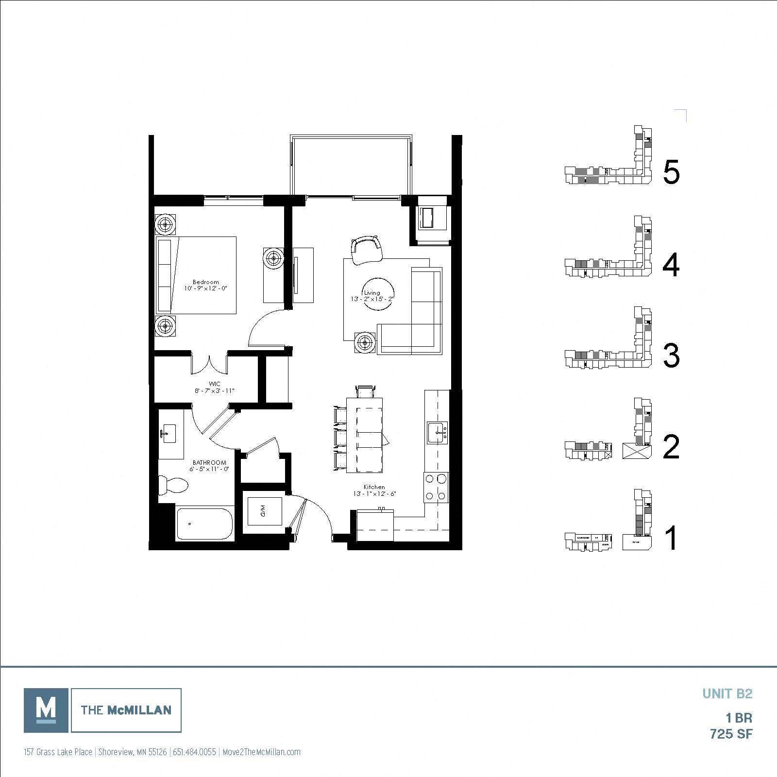 Floor plan at The McMillan, Shoreview