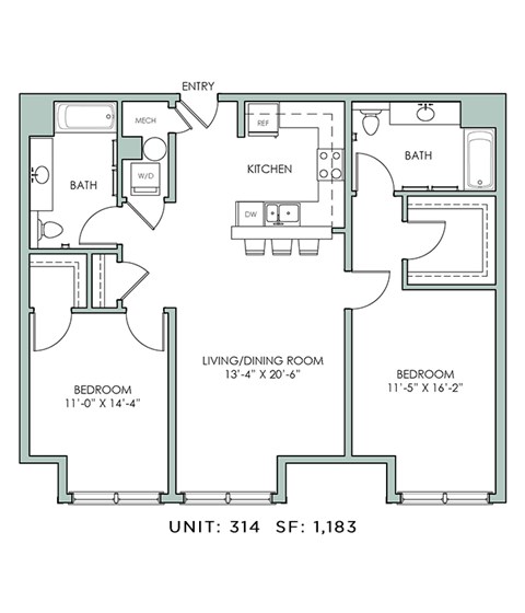 20 Greybarn Lane 1-2 Beds Apartment for Rent - Photo Gallery 23