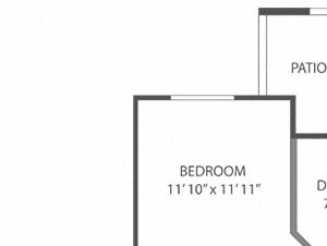 Belengrath – 2 Bedroom 2 Bath Floor Plan Layout – 1161 Square Feet