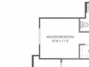 Bloedel – 2 Bedroom 2 Bath Floor Plan Layout – 1218 Square Feet