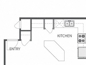 Brookside – 2 Bedroom 2 Bath Floor Plan Layout – 1066 Square Feet