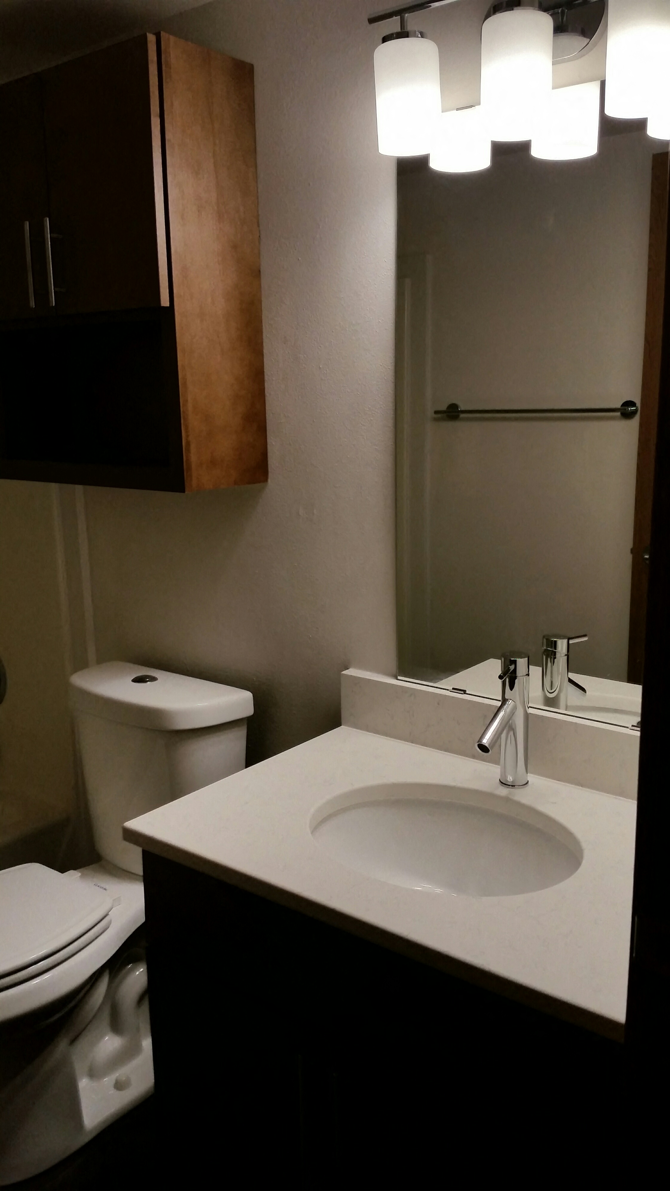 a small bathroom with a sink and a toilet