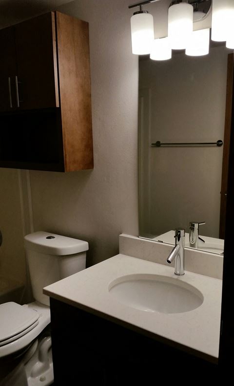 a small bathroom with a sink and a toilet