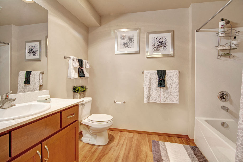 Model Bathroom | Apartments For Rent in Shoreline WA | Echo Lake