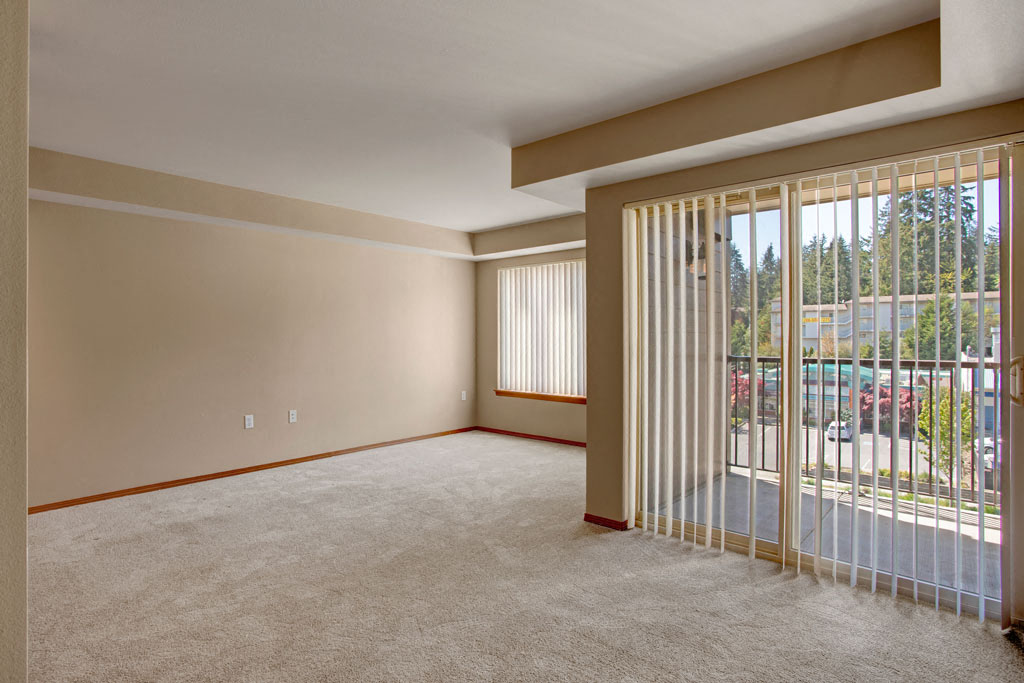 Empty Living Room | Apartments in Shoreline WA | Echo Lake