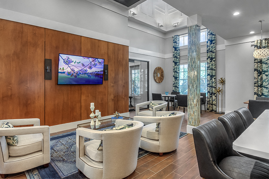 Apartments with Gwinnett County Public Schools - Artisan Station Apartments lounge