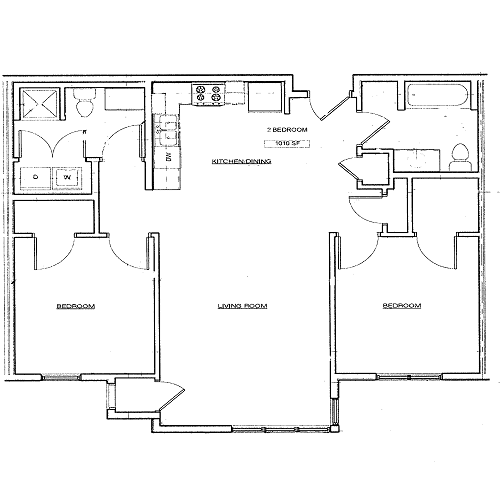 Two Bed Two Bath