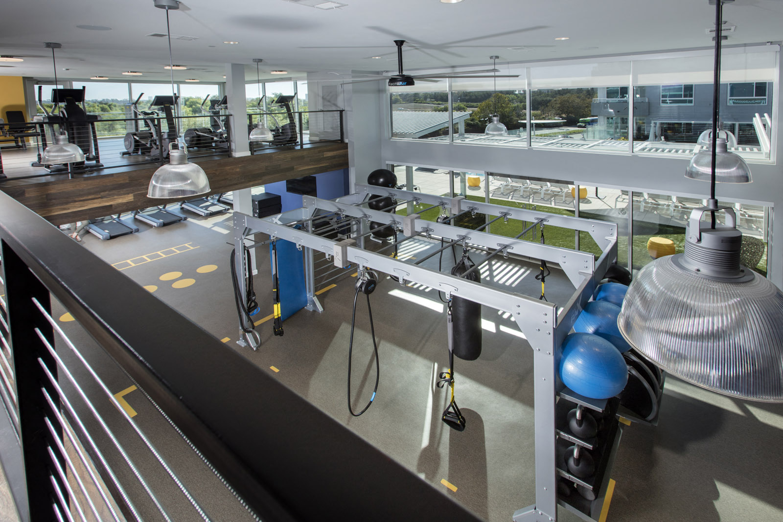 a view of a laboratory with equipment on a counter