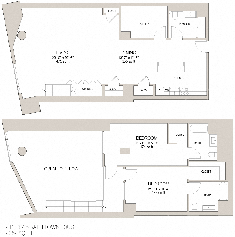 Two Bedroom Townhouse - Y