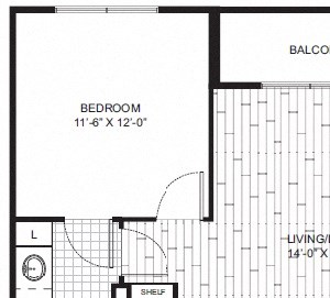 A14 Floor Plan at Windsor CityLine