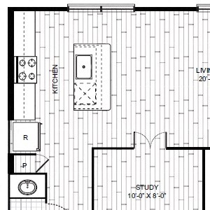 A19 Floor Plan at Windsor CityLine