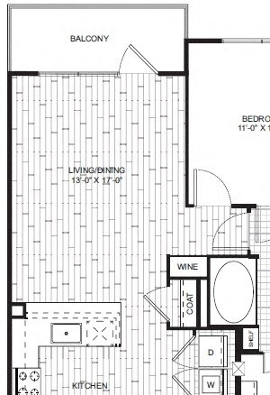 A7 Floor Plan at Windsor CityLine