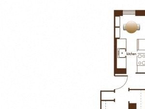 Two Bed, One Bath