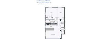 2 Bedroom 1 Bathroom