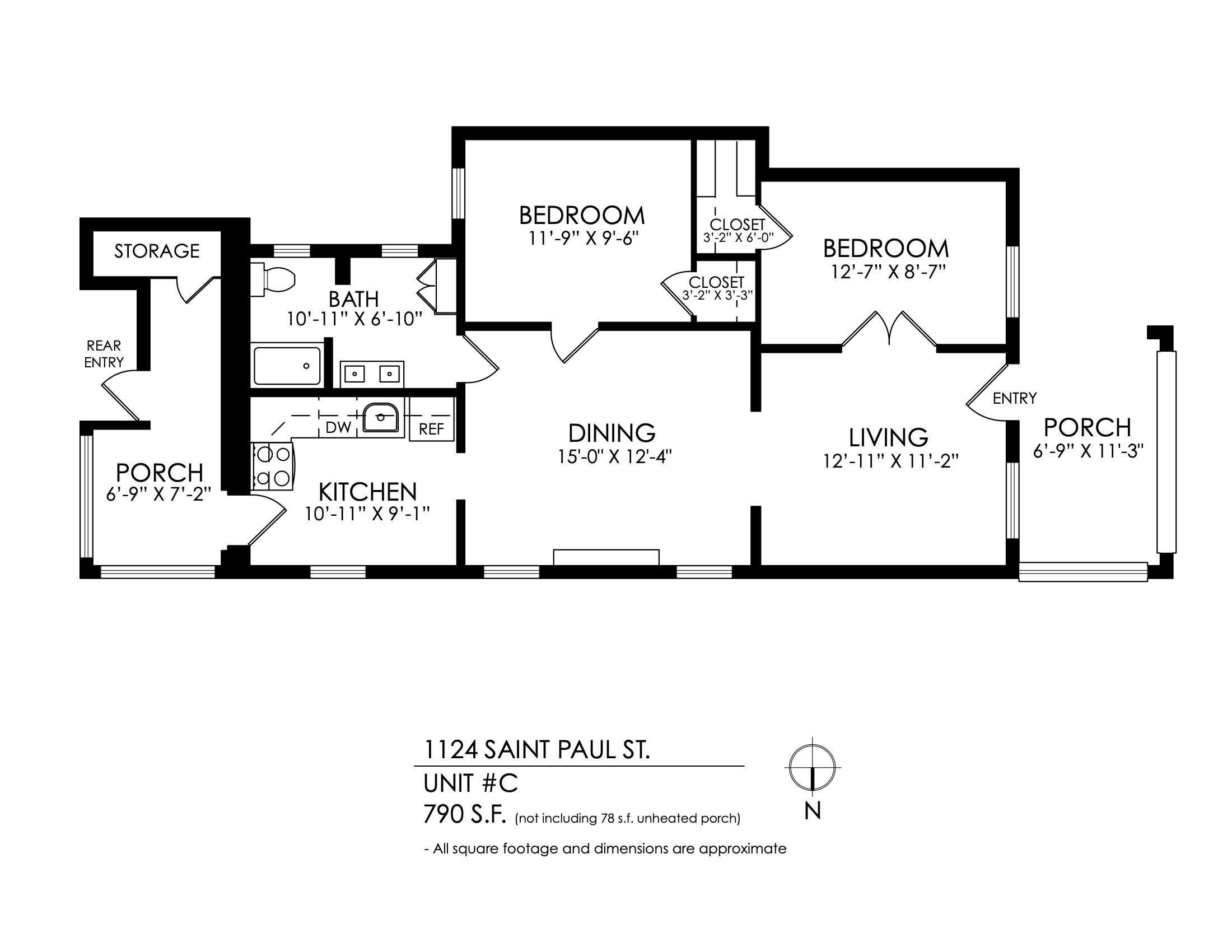 1124 St. Paul 2 bed 1 bath