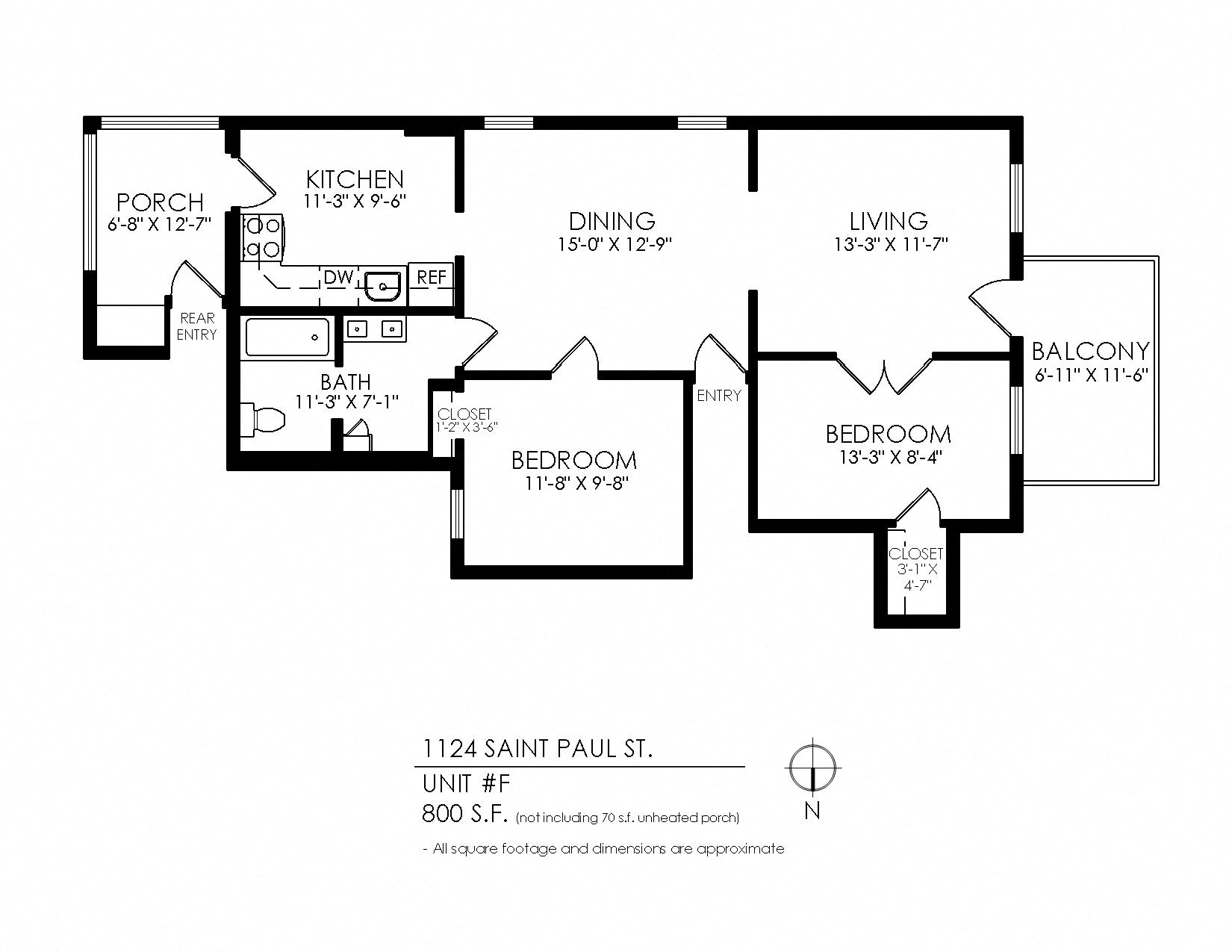 2 bedroom for rent in Denver