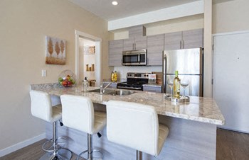 Hoylake Apartments in Victoria, BC kitchen with stainless steel appliances - Photo Gallery 5