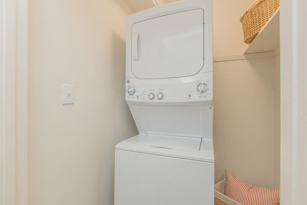 a washer and dryer in the laundry room of a home