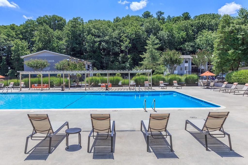 the swimming pool at our hotel
