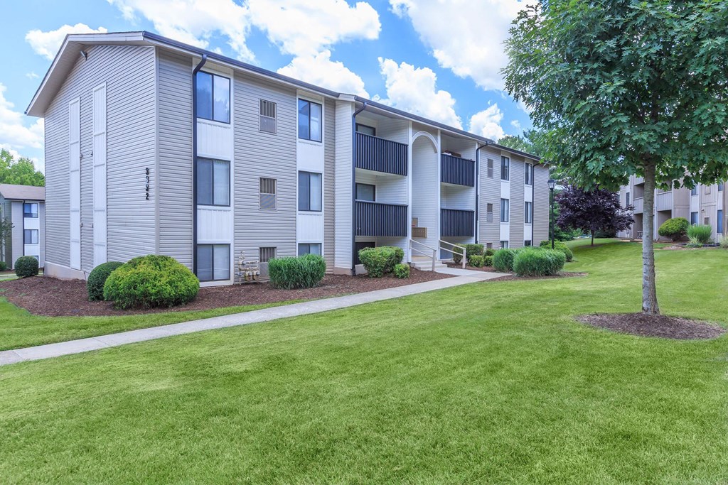 our apartments offer a spacious living area and a lawn