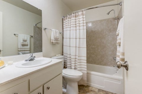 a bathroom with a sink toilet and a shower