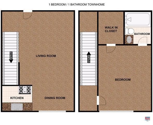 One Bedroom Townhome