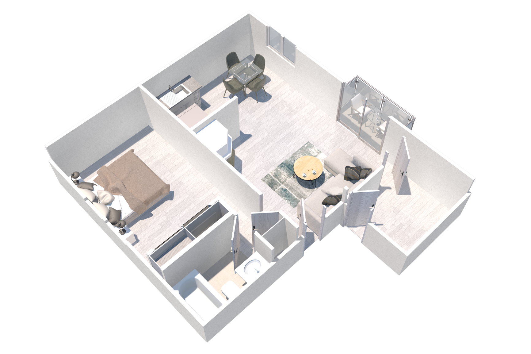 One bedroom one bath apartment with a den in Northridge, CA at the Ridgeview Apartment. Spacious and upgraded apartment comes with ample storage. Located closer to CSUN