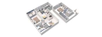 Two Bedroom Townhome