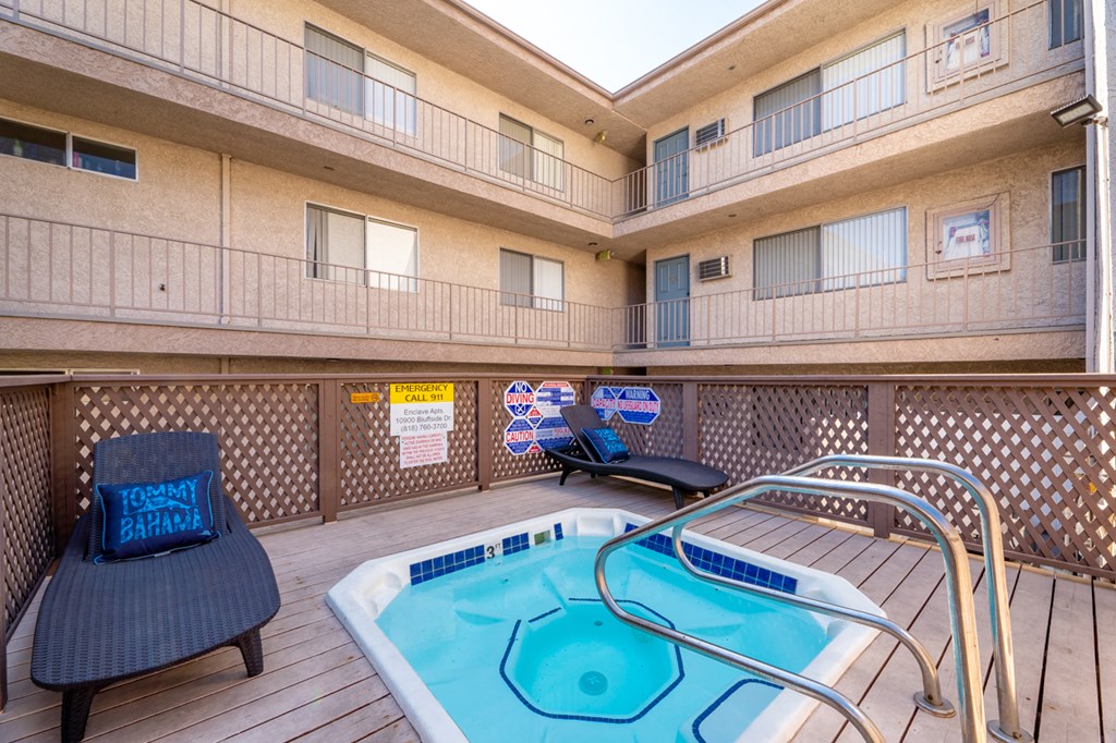 Community Spa at the Enclave Apartment in Studio City, CA