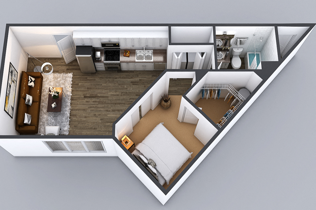 U1 Studio one bedroom