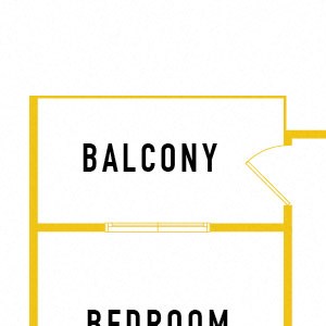 A4-Loft - 1 Bedroom 1 Bath Floor Plan Layout - 907 Square Feet