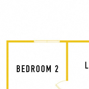 B1-Loft - 2 Bedroom 2 Bath Floor Plan Layout - 1220 Square Feet