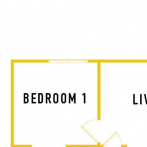 B4-Loft - 2 Bedroom 2 Bath Floor Plan Layout - 1278 Square Feet