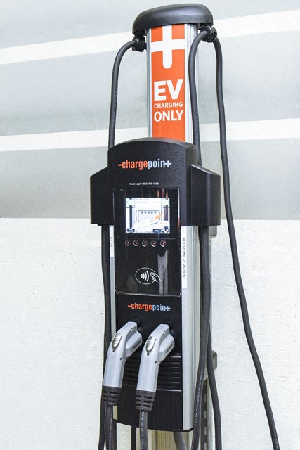 a charging station for an electric car charger