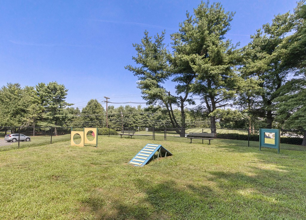 Dog run at Quail Ridge, Plainsboro Township, NJ