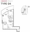 Two bedroom, one bathroom apartment layout at Cityview Apartments in Brampton, ON