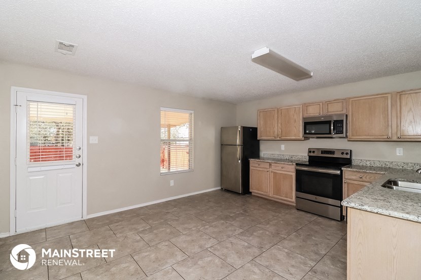 the kitchen of this home is clean and ready for us to use