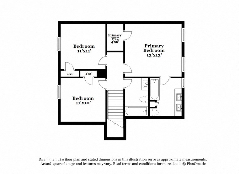 this plan is an approximation of our floor plan and may differ from ours