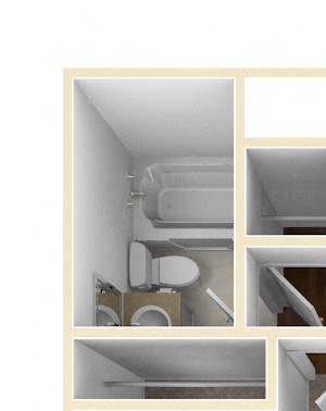 1 Bedroom floor plan at Stratton Hill Park Apartments in Worcester, MA