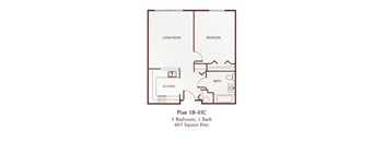 One-Bedroom- 1B