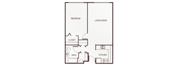 1 Bedroom, 1 Bathroom