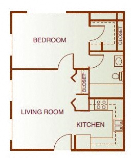 One Bedroom Corner (Elevator Building)