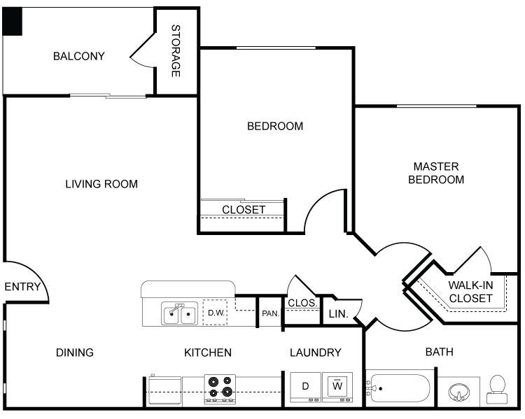 Floor Plans of Spring River Luxury Apartment Homes in Roswell, NM