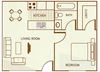 falcon-court--sierra-vista-floorplan 1 Bedroom / 1 Bathroom