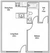 1 Bedroom / 1 Bathroom