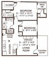 2 Bedroom / 2 Bathroom (Large)