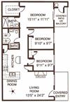 3 Bedroom / 2 Bathroom