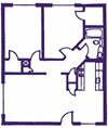 2 Bedroom / 1 Bathroom