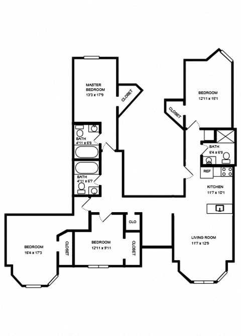 4 Bedroom Floor Plan 4